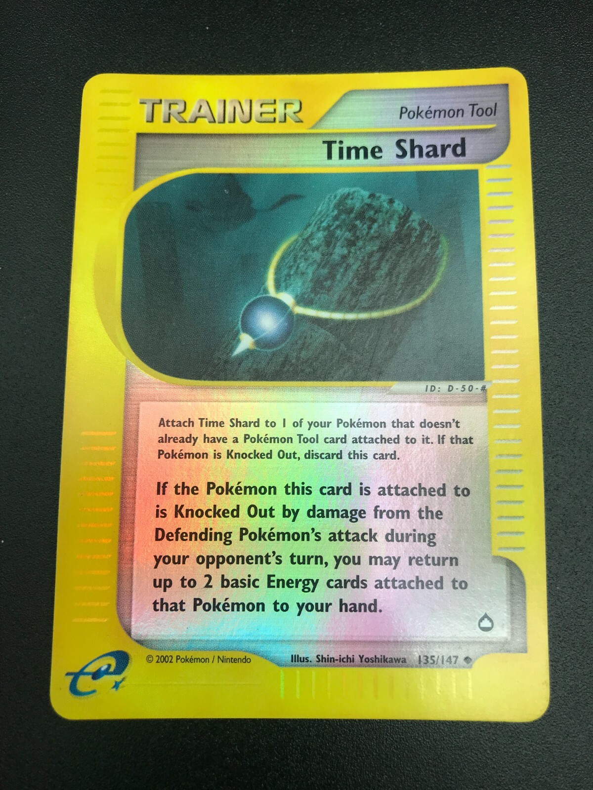 Time Shard 135/147 REVERSE HOLO Pokemon Aquapolis Vintage WOTC E Series NM 2003