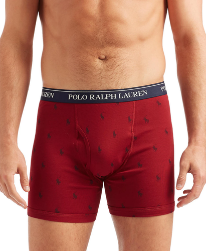 Polo Ralph Lauren Herren Classic 1 Boxershorts Baumwolle Unterwäsche Neu Rot Navy Grau - Bild 26 von 26