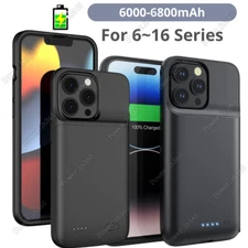 Battery Charger Case Power Bank For iPhone 16 15 14 13 12 11 XR X Charging Cover