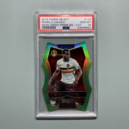 Romelu Lukaku [Neon Green Prizm Die Cut] #114 2016 Panini Select card