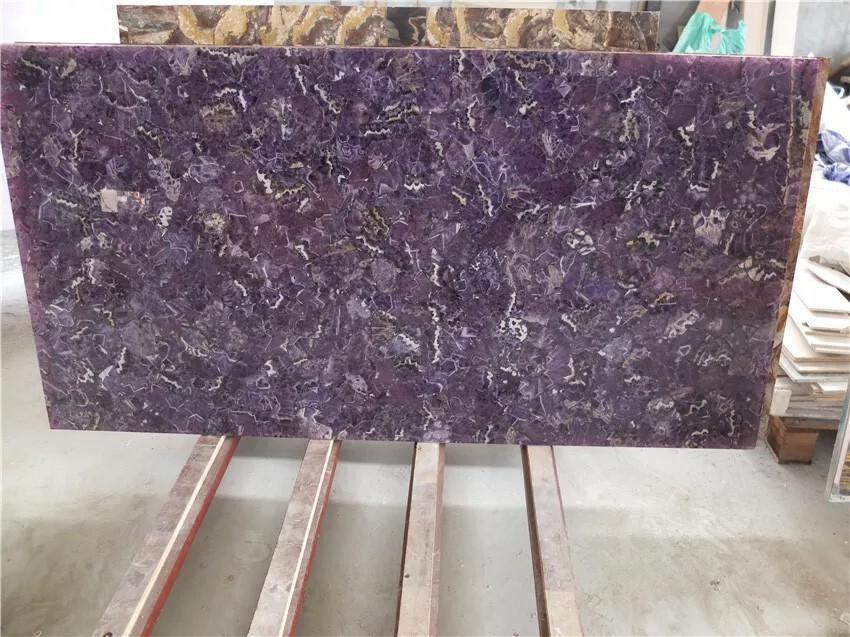 36x22 Purple Agate Coffee Table Handmade Dining or Center Table