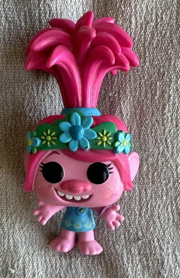 Funko Pop! Trolls World Tour – Poppy Mit Gitarre, 9 Cm Vinylfigur (UK Exclusive)