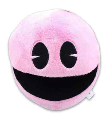 Pink Classic Round Pac-Man Toys 7 inch Plush New Official Pacman Toy Soft 
