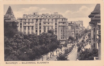 ROMANIA - Bucuresti/Bucharest - Bulevardul Elisabeta 1938