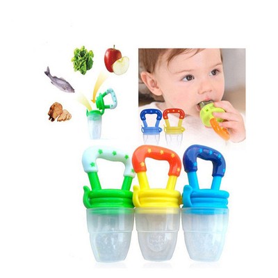 Funny Nipple Bottle Clip Silicone Baby Pacifier Fresh Food Feeder