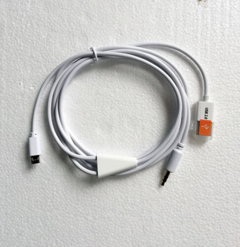 Car AUX Charger Micro 5pin to 3.5mm stereo audio USB Cable for Samsung Galaxy S4