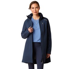 Ariat Coastal Long Waterproof Parka In Navy 10046092 - An Fully Waterproof Coat