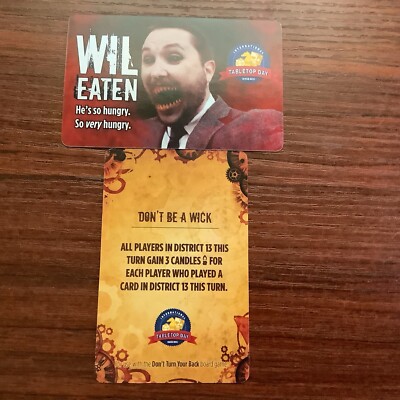 Dont Turn Your Back Promo Card: Dont Be A Wick