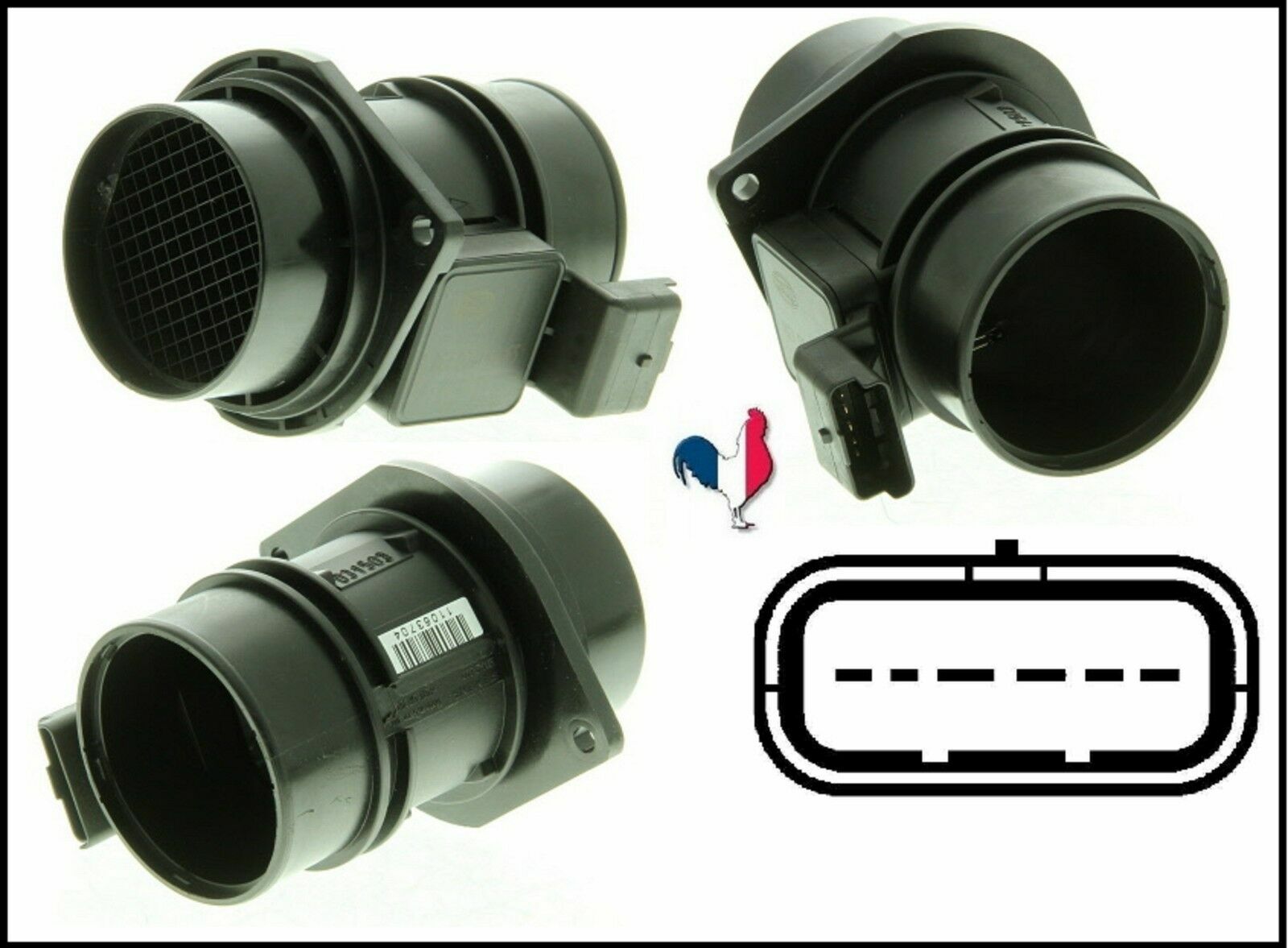 Débitmètre d'air de rechange compatible avec Renault 7700314669 Master 2