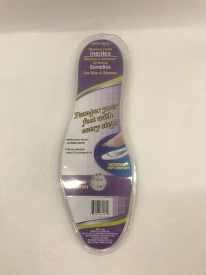 assured memory foam insoles men's 6 - 12