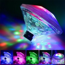 Battery Powered Floating Underwater Pond RGB LED Lights Pool Kids Shower Toys RE