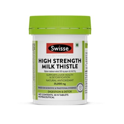 Swisse Ultiboost High Strength Milk Thistle Supplement 30 Tablets (Vegan Supplem