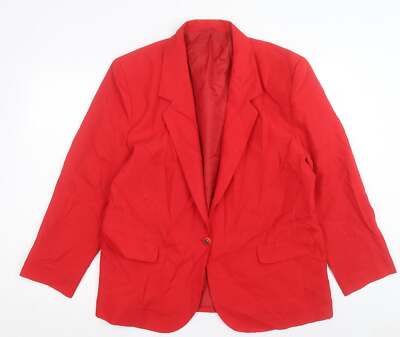 Littlewoods Damen Jacke Blazer rot Größe 2