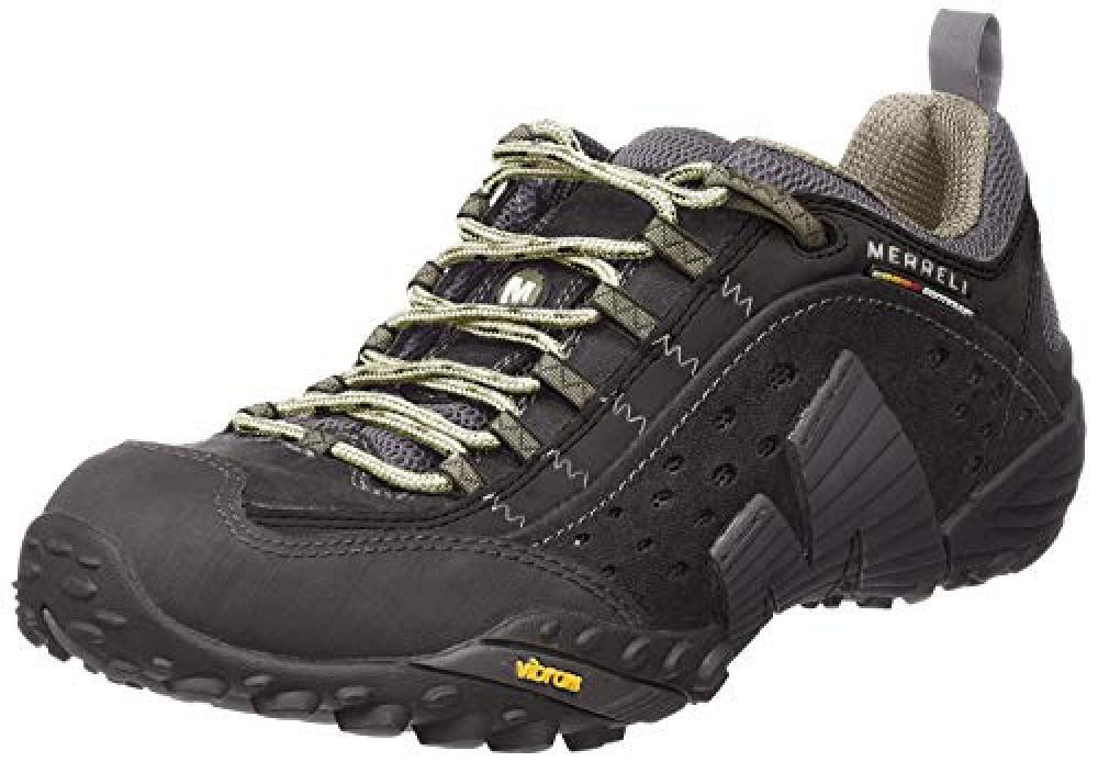 (TG. 48 EU) Merrell Intercept, Scarpe da Escursionismo Uomo, Nero (Smooth Black)