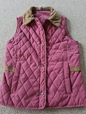 Ladies Womans Hawkshead Size 10 Pink Bodywarmer Jacket Coat