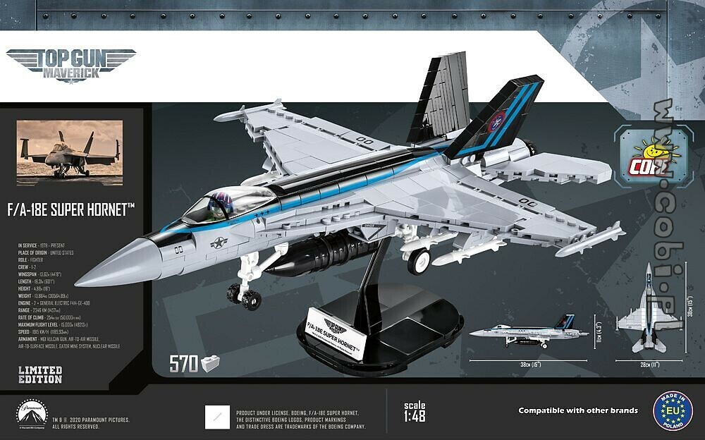 F/A-18E Super Hornet COBI LIMITED edition Top Gun Maverick 570