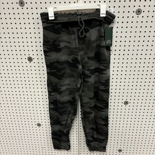 NWT Women's Juniors WILD FABLE Green Camo High-Rise Fleece Sweatpants Size M
