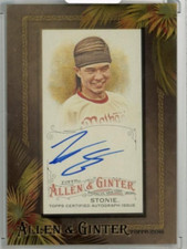 2016 TOPPS Allen and Ginter Matt Stonie Framed Mini Auto Hot Dog Eating Champion