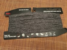 New. Layer8 Cold Weather Neck Gaiter Gray Mens OSFM