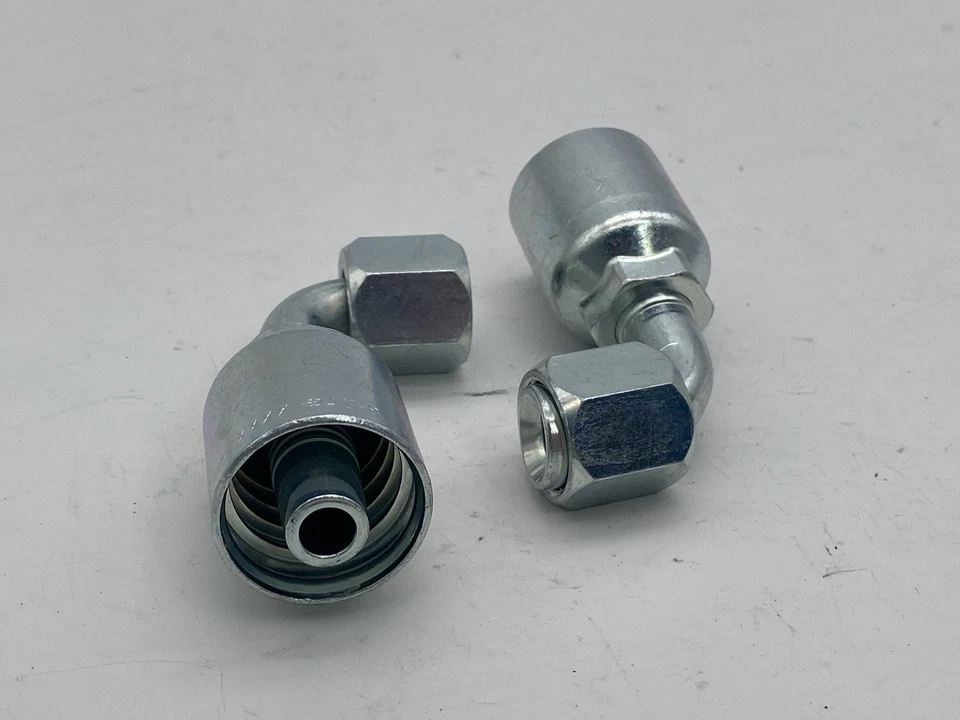 BAG OF 2 Parker Hydraulic Hose JIC Swivel 90 Degree Elbow 1/2" ID 1/2" KP81324 - Image 3 of 4