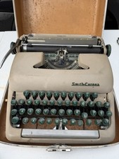 Vintage 1950's Smith Corona Clipper 321 Typwriter In Hard Case Needs Oiled