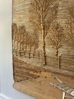 Textile Artist Don Freedman 80s Wall Hanging Woven Fiber Art 36” X 49” Trees — photo 2