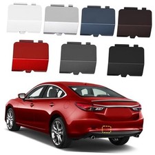 TOPUS Rear Bumper Tow Hook Cover for Mazda 6 Atenza Black, Left Driver Side