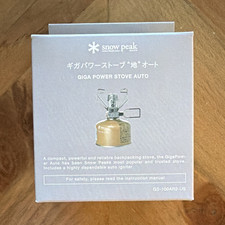 Snow Peak Giga Power Stove Auto Canister Gas 1-Burner Auto Igniter 10K BTU