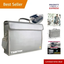 High-Visibility Fireproof Document Bag XXL 17.5x13x5 - Travel Safe & Secure