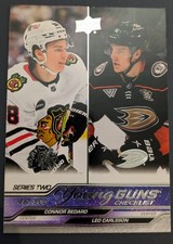 Connor Bedard Leo Carlsson 2023-24 UD Series 2 Young Guns Checklist #500