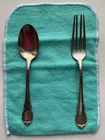 VINTAGE 1941 LUNT STERLING FORK & SPOON VICTORIAN WITH MONOGRAM "NANCY"
