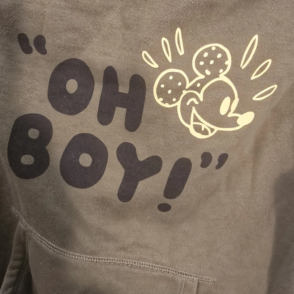 Mickey Mouse Amazon Essentials Disney Hoodie  Boys Fleece Pullover LARGE Green - Image 4 of 4