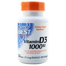 Doctor's Best Vitamin D3 1000IU  180 sgels
