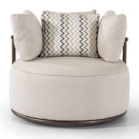Runder Sessel Polster Luxus Relax Polster Club Lounge Einsitzer Hotel