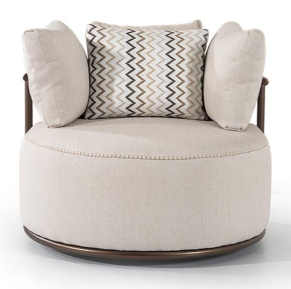 Runder Sessel Polster Luxus Relax Polster Club Lounge Einsitzer Hotel-image
