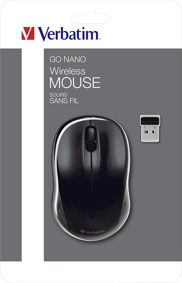 Verbatim GO NANO Wireless Mouse – Optical Wireless Mouse for PC and Mac with 2.4 - Image 2 of 4
