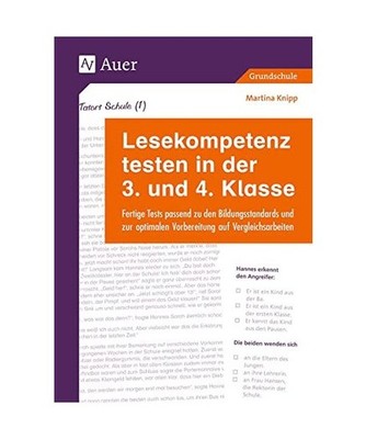 Lesekompetenz testen in der 3. und 4. Klasse: Fertige Tests passend zu den Bildu