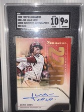 2020 Topps Luminaries Home Run Kings Autographs Juan Soto #HRK-JSO Red /10 (AU)