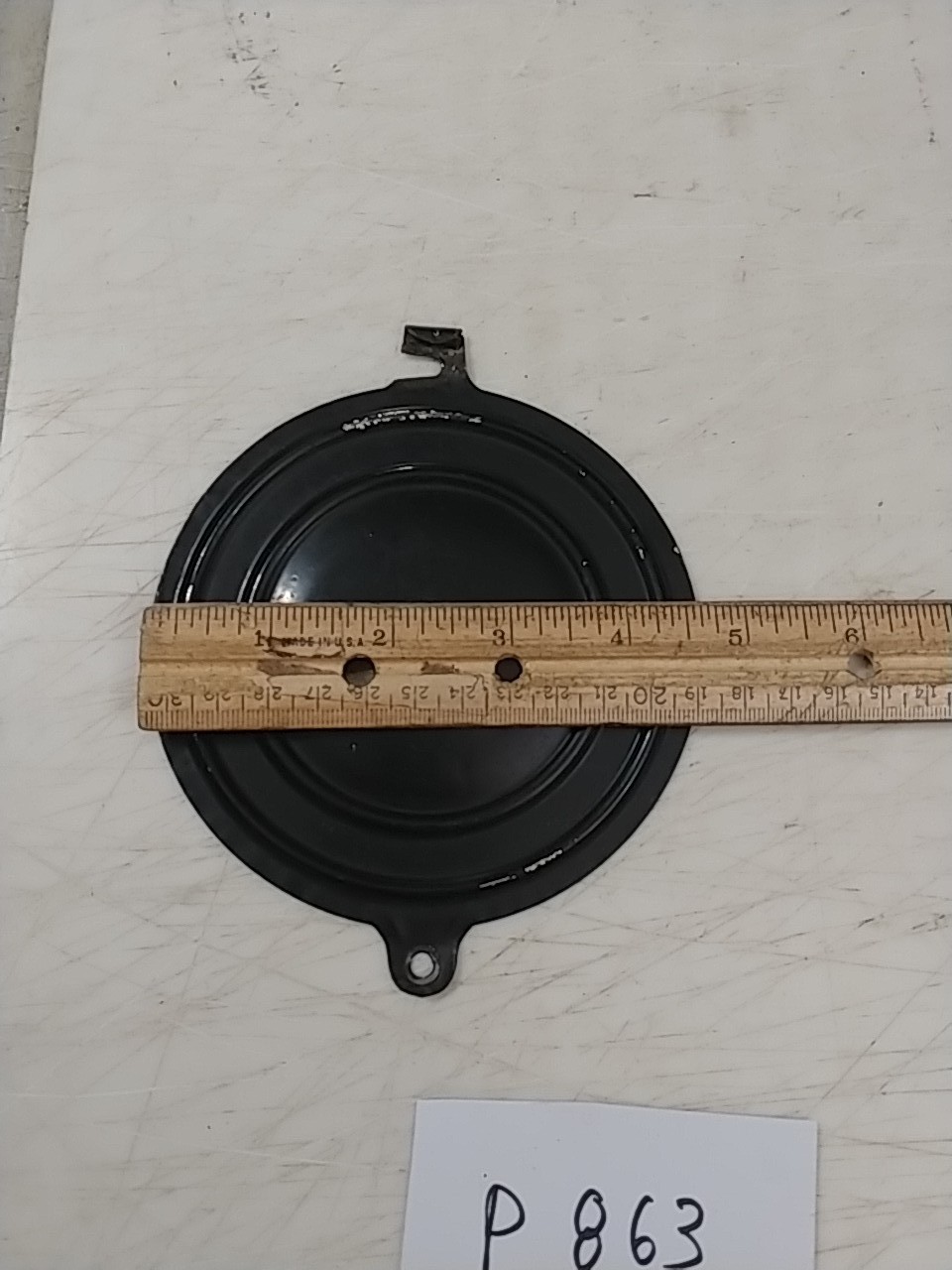 NEW HAVEN IRON CASE MANTLE CLOCK BACK DOOR