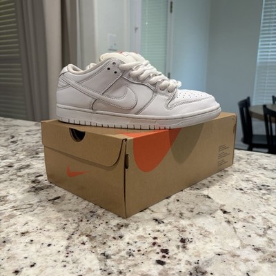 Nike SB Dunk Low Triple White Men s Size 8 Used w/ Original Box 100% Authentic