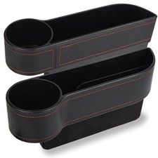 2 Pack Car Seat Gap Filler Organizer Automotive Front Seat Storage With Cup Ho