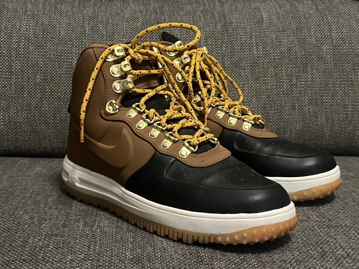Nike Lunar Force 1 Duckboot 18 Tan Black for Sale 