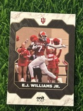 2025 Onit Black Indiana Hoosiers Football #B-16 E.J. Williams Jr.