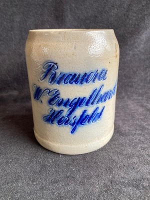 Bierkrug Brauerei W. Engelhardt Bad Hersfeld 1/2 ltr geritzt