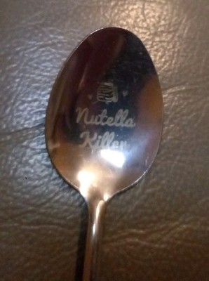 NUTELLA KILLER langer Löffel 19cm Rarität Stainless Steel Fanartikel 