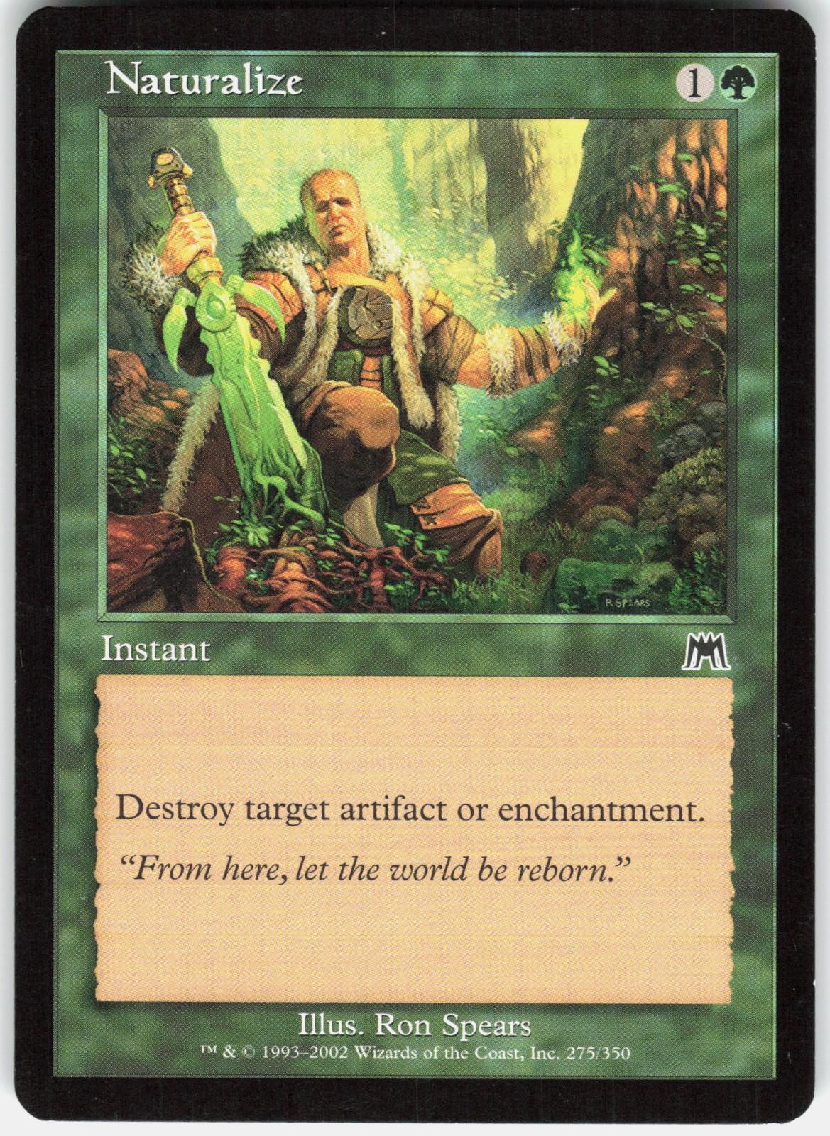 Naturalize 275 Common Onslaught Magic: The Gathering Lightly Played