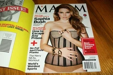 APRIL 2014 MAXIM ISSUE SOPHIA BUSH COVER EXCELLENT CONDITION VERY RARE!