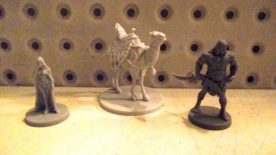 Conan Monolith Miniaturen x 3, Camel, Princess, Kickstarter