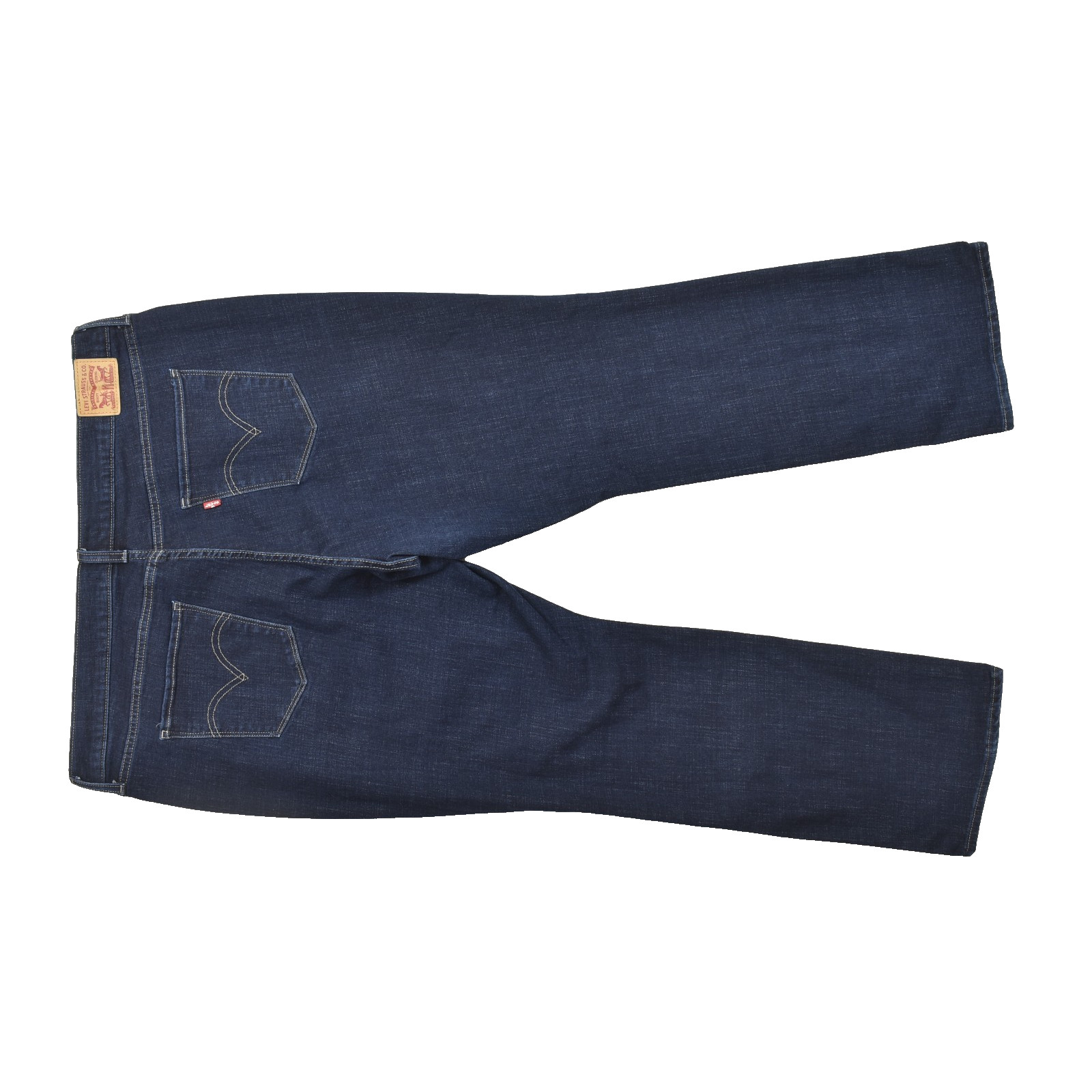 Womens 22w Dark Wash Blue Denim Stretch Waterless P