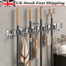 Wall Mounted Mop Brush Broom Organizer Hanger Holder Storage Rack Kitchen Tool